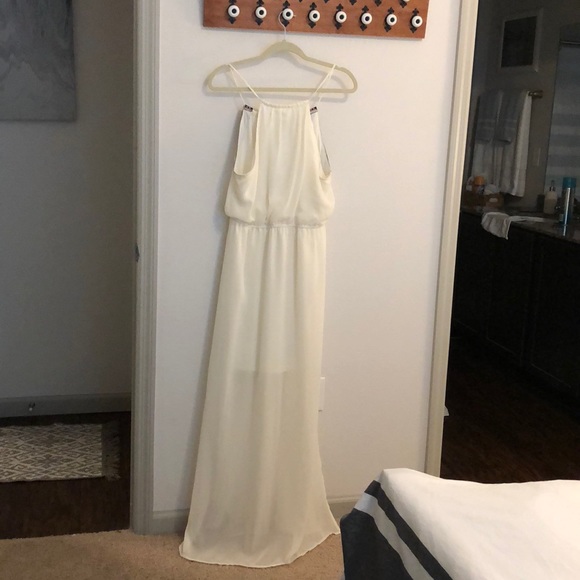 Boho Cream Maxi Dress - Picture 5 of 7